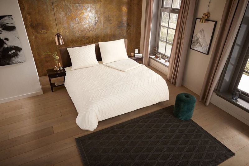 Dekbedovertrek - Grijs - Katoen - 1 Persoon