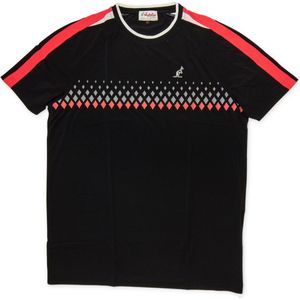 Australian Tennis Shirt Dry Light - Ronde Hals - Zwart - Roze - Wit - Maat XL (54)