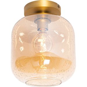 QAZQA zuzanna - Design Plafondlamp - 1 lichts - Ø 25 cm - Oranje - Woonkamer | Slaapkamer | Keuken