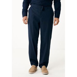 ETHAN Basic Linen Broek Mannen - Navy - Maat XXL