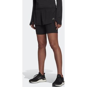 adidas Performance Run Icons Two-in-One Running Short - Dames - Zwart - S