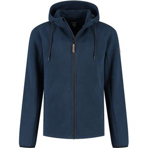 Travelin' Karlson Heren - Outdoorvest - Teddyfleece - Navy