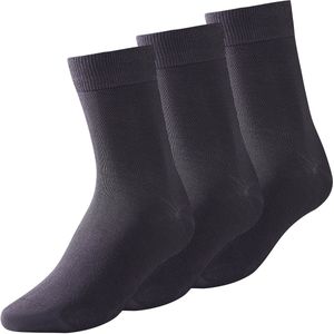 Allthemen Herensokken Katoen - Normale Sokken - Multi Pack - 3 Paar - Maat One Size - Donkerblauw