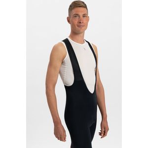 BBB Cycling Fietsbroek Heren met Zeem - Originals Padding - Wielrenbroek Heren met Bretels - Ademend Mesh - PowerFit 2.0 BibShorts - Zwart - Maat S - BBW-428