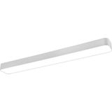 LED Plafondlamp - Plafondverlichting - Trion Astinto - 37W - Aanpasbare Kleur - Dimbaar - Rechthoek - Mat Wit - Aluminium