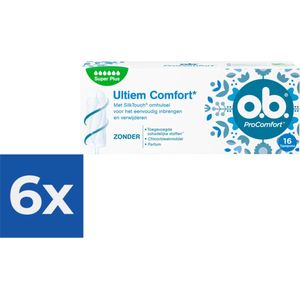 o.b. ProComfort Super Plus 16 stuks - Voordeelverpakking 6 x 16 stuks