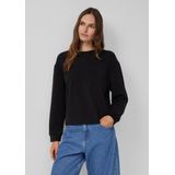 Sweatshirt - Zacht Scuba - Casual Relaxte Pasvorm - Elegante Voorkant in Reliëf