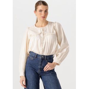 Lollys Laundry - Dooblell Shirt LS - Blouse - Ecru
