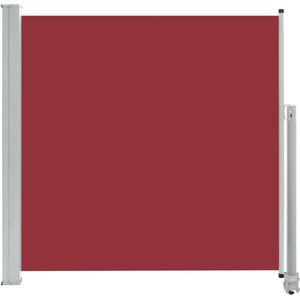 vidaXL Uittrekbaar Tuinscherm - Rood - 160x300 cm Zijluifel - Tuinscherm - Windscherm - Zonwering - Buitenleven