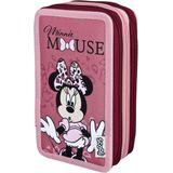 Undercover - Minnie Mouse Schooletui 3-Laags met Inhoud - Kunststof - Multicolor