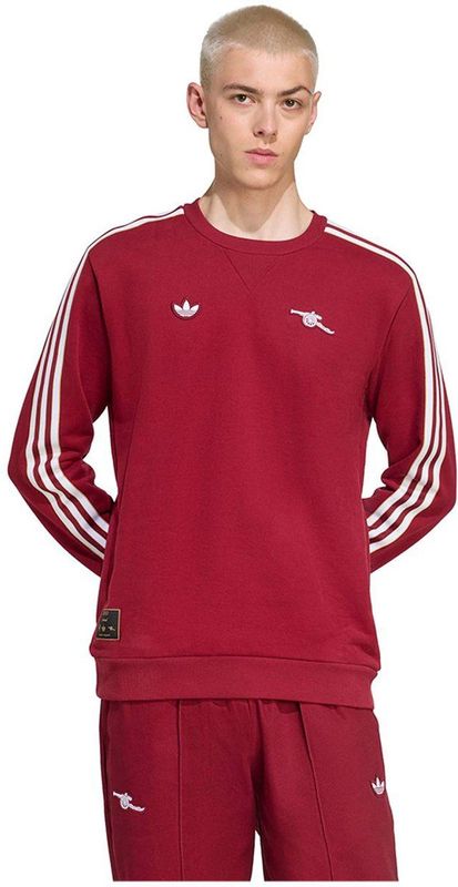adidas - Arsenal Terrace Icons Crew - Sweater - Rood - 100% Katoen