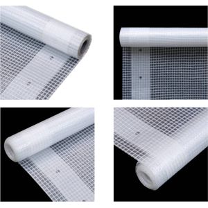 vidaXL Leno dekzeil 260 g/m² 2x5 m wit - Afdekzeil - Afdekzeilen - Zeildoek - Zeildoeken