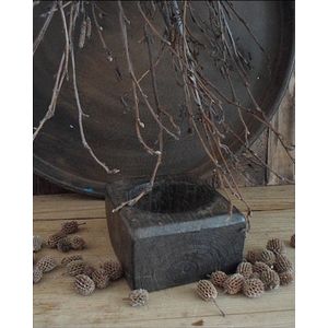 Authentiek oud houten spicebox uit India/Oud houten kruidenbakje
