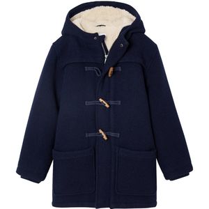 Vertbaudet - Dufflejas - Olijfkleurig - Wollen Stof - Met Sherpavoering