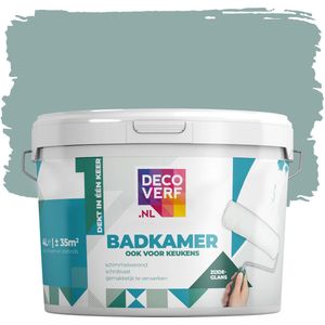 Decoverf badkamer verf leigroen, 4L