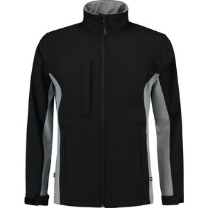 Tricorp 402002 Softshell Bicolor - Zwart/Grijs - 6XL