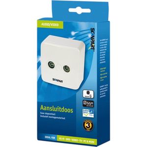 tweegats wandcontactdoos radio/TV