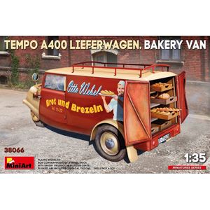 1:35 MiniArt 38066 Tempo A400 Lieferwagen - Bakkerswagen Plastic Modelbouwpakket