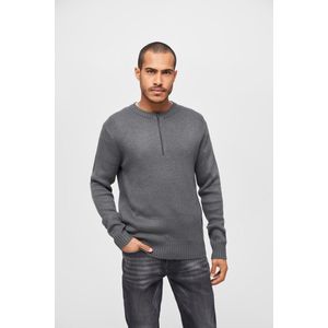 Heren - Mannen - Menswear - Dikke kwaliteit - Modern - Casual - Armee - Pullover - Sweater Army antrasiet