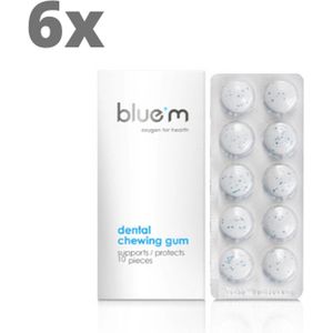 6x BlueM Dentale Kauwgom - Voordeelverpakking