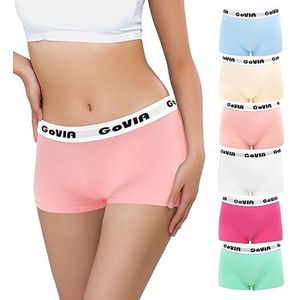 Set van 6 Hipsters Boxershorts voor Dames - Zacht en Comfortabel Katoen