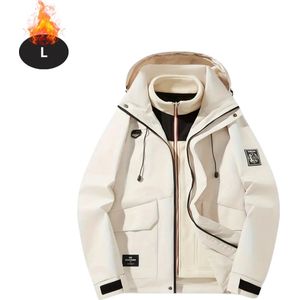 Nivard Skipak - SkiBroek - Skijas - Ski Suit - Wintersport - Dames - Winter - Warm Fleece - Wit - Maat L