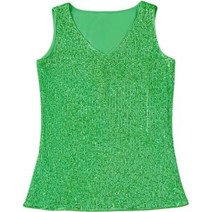 Nivard Topje Dames - Kleding - Shirt - Blouse - Kort - Volwassen - Groen - Maat M