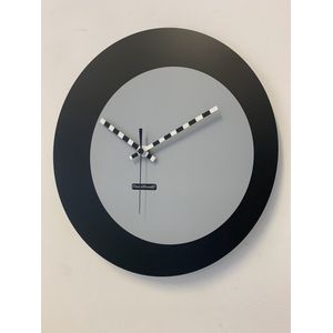 ChantalBrandO wandklok ECLIPS Zwart & Grijs Modern Design