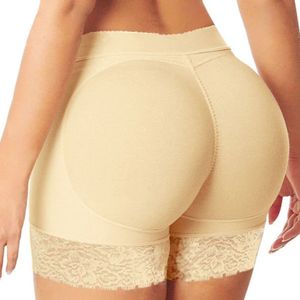 Butt lifter - slipje met vulling - Shapewear voor billen - Corrigerend Ondergoed Dames - Tummy control - Buttlifter- volle billen - Beige / Maat L- Topkwaliteit