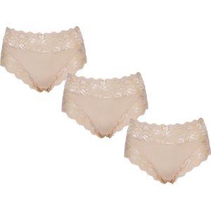 3-Pack Dames tailleslips JC met kant H805 ass. Maat XL