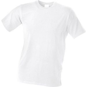 James and Nicholson Unisex Elastische Tee (Wit)