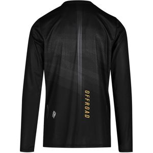 BIORACER Off-Road Fietsshirt Heren Lange Mouw - Zwart - Maat XS - Fietsshirt voor mountainbiken, cyclocross & gravelrijden