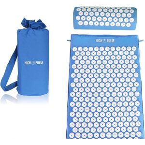 Acupressuurset met massagemat, kussen en 5 ringen - Stimuleert bloedcirculatie en vermindert spanningen