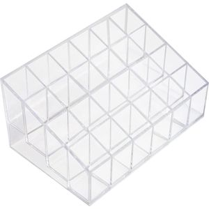 1 stuk - Make-up opbergdoos - transparante organizer voor cosmetica - voor lippenstift sticks, penselen, flessen