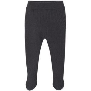 Babybroek - Antraciet - Met Voetjes - Tricot