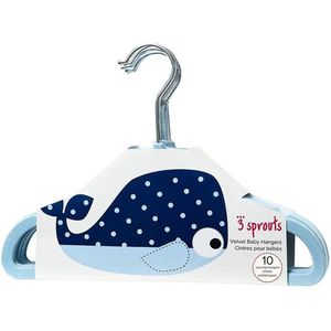 3 Sprouts - Hangers - Blue Whale /textile And Interior /blue Whale