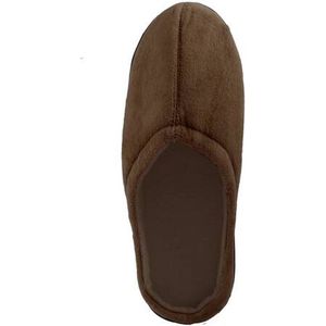 Happy Shoes, comfort gel slippers – bruin – maat 37/38 – warme sloffen, gelzool, gel sloffen