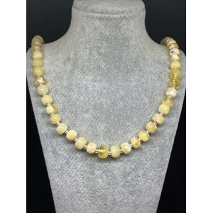 Unieke Authentieke Amber Ketting - 60 cm, Gele Barnsteen