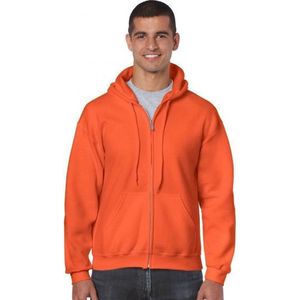 Oranje vest met capuchon voor heren S