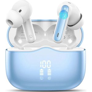 Bluetooth hoofdtelefoon - Draadloze In-Ear Oordopjes met 40 Uur Speeltijd en Ruisonderdrukking - IP7 Waterdicht