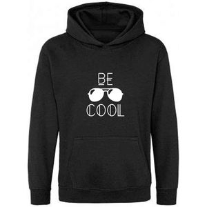 Be Friends Hoodie - Be Cool - Heren - Zwart - Maat S