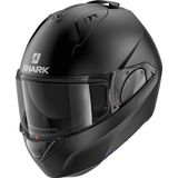 SHARK EVO ES BLANK Motorhelm Systeemhelm MAT Zwart Mat - Maat XS