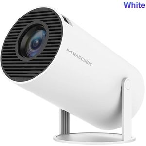 Zimoros Ultieme Draagbare WiFi 6 Mini Beamer - 200 ANSI Lumen - Projector Streamen - BT 5.0 - Android - Home Cinema