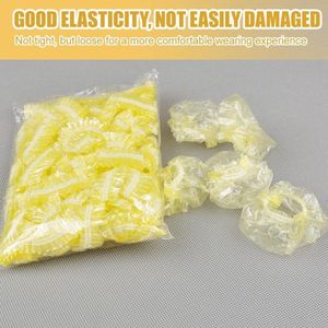 Wegwerp oorbeschermers 100 stuks - waterdicht - voor douches, hotels, spa's en kapsalons - geel