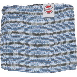 Lodger Baby deken Dreamer Muslin Stripe Xandu - Blauw print - 120x120cm