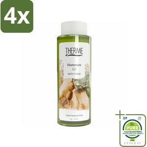 Therme - Hammam - Badschuim - Verfrissend - Verzorgend - 500ml - Voordeelverpakking - 4 stuks - Badschuim - Hamam