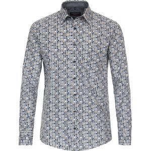 Casa Moda Lange mouw Overhemd - 444198100 Blauw (Maat: XL)