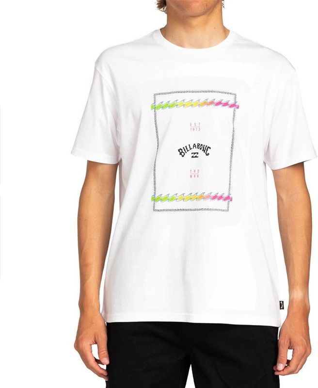 Billabong - Tucked - T-shirt - Wit - Korte Mouwen - Heren