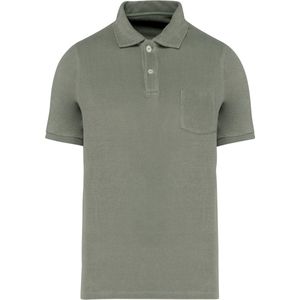 Native Spirit Ecologische badstof herenpolo NS227 - Almond Green - XS