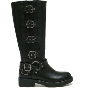 SmileFavorites® Biker boots - Zwart - Imitatieleer - Maat 37